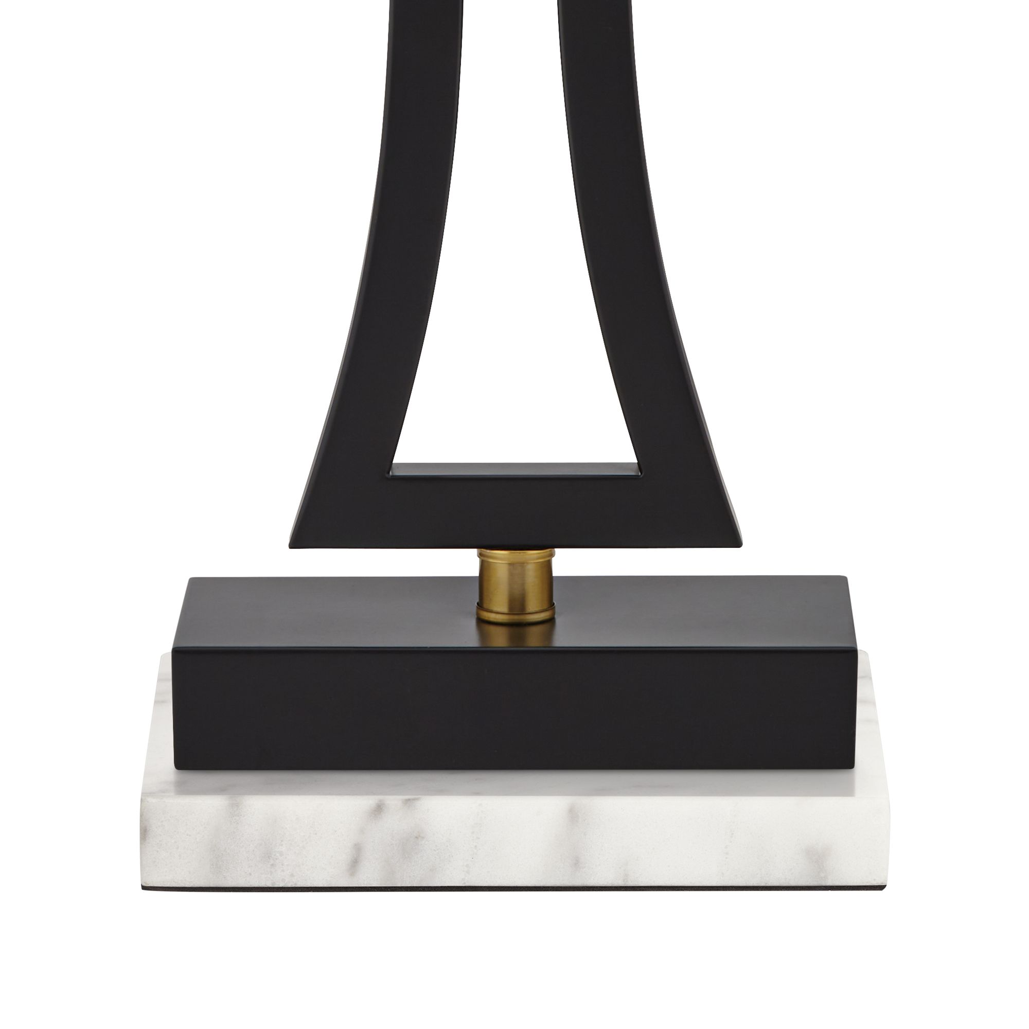 Image 5 Possini Euro Roxie 31" Black USB Lamps Set of 2 with Marble Risers more views