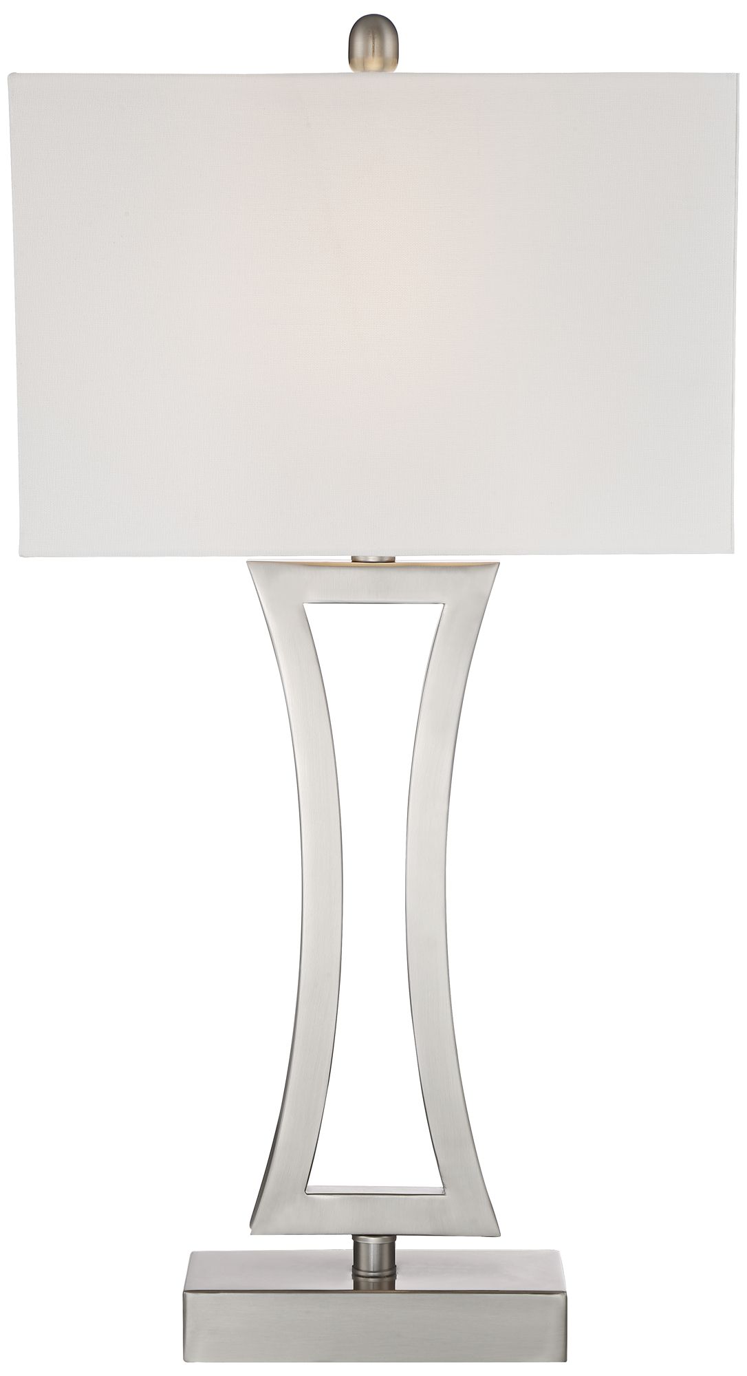 Image 7 Possini Euro Roxie 31" Brushed Nickel Lamps Set with Smart Sockets more views