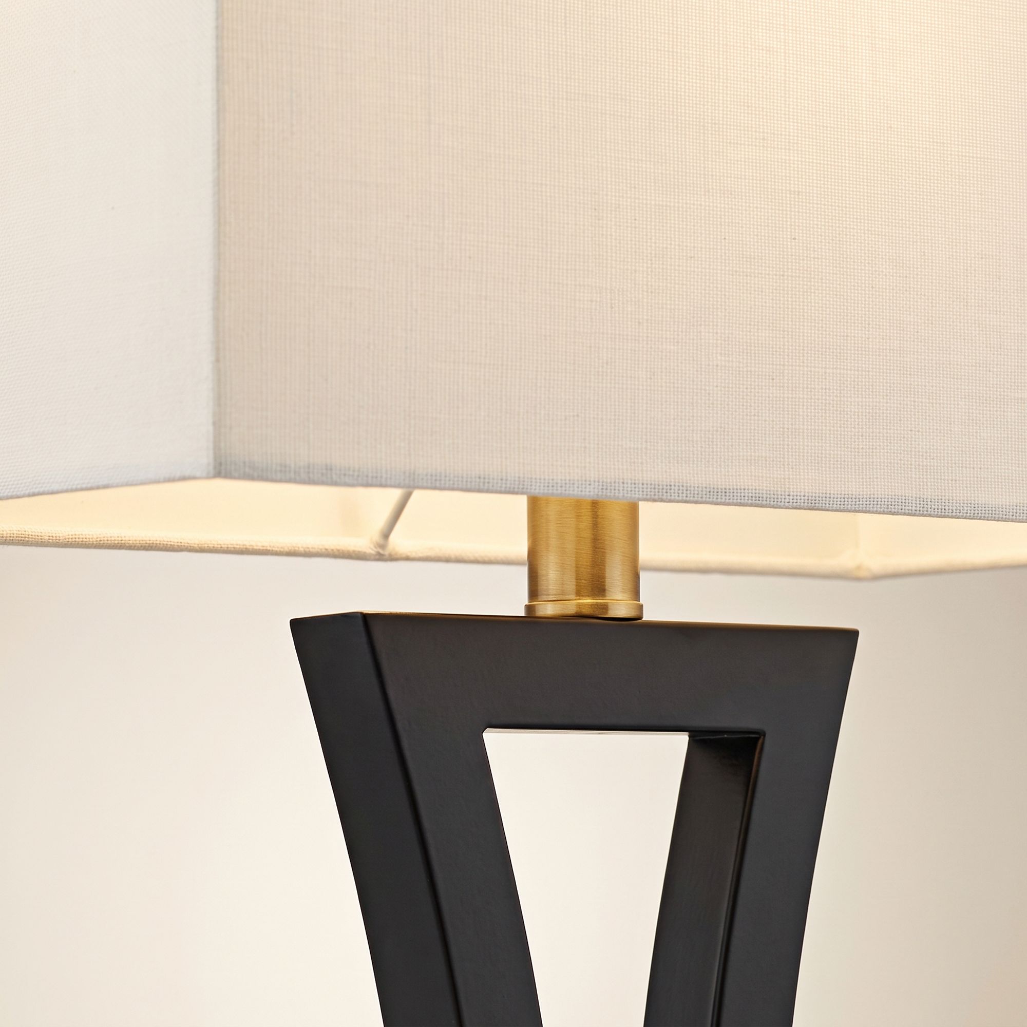 Image 4 Possini Euro Roxie 31" Black Metal USB Table Lamps Set of 2 more views