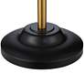 Possini Euro Roxie 65 1/2" Double Shade Black and Gold Floor Lamp