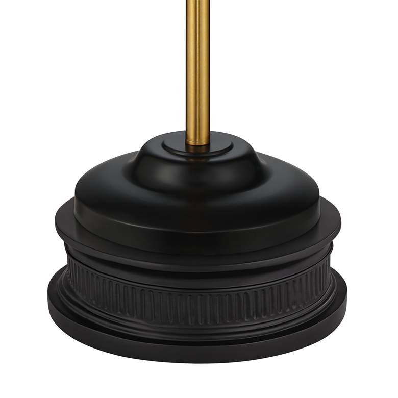 Image 5 Possini Euro Roxie 70" Brass Black Modern Floor Lamp with Black Riser more views