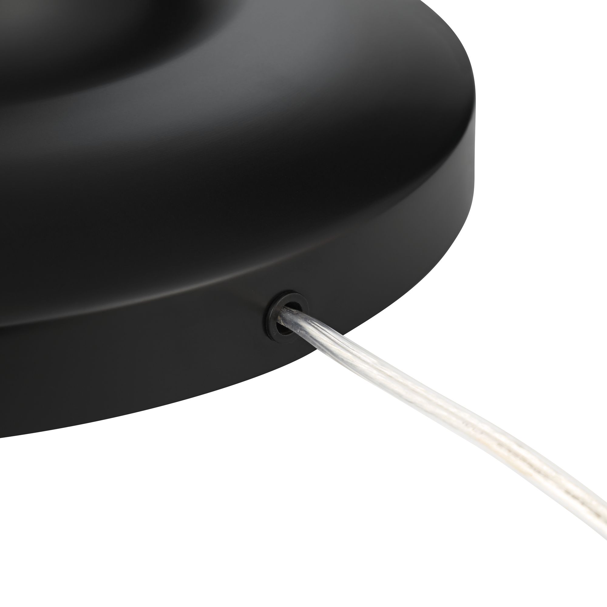 Possini Euro Roxxy 65 1/2" Double Shade Black and Gold Floor Lamp in scene