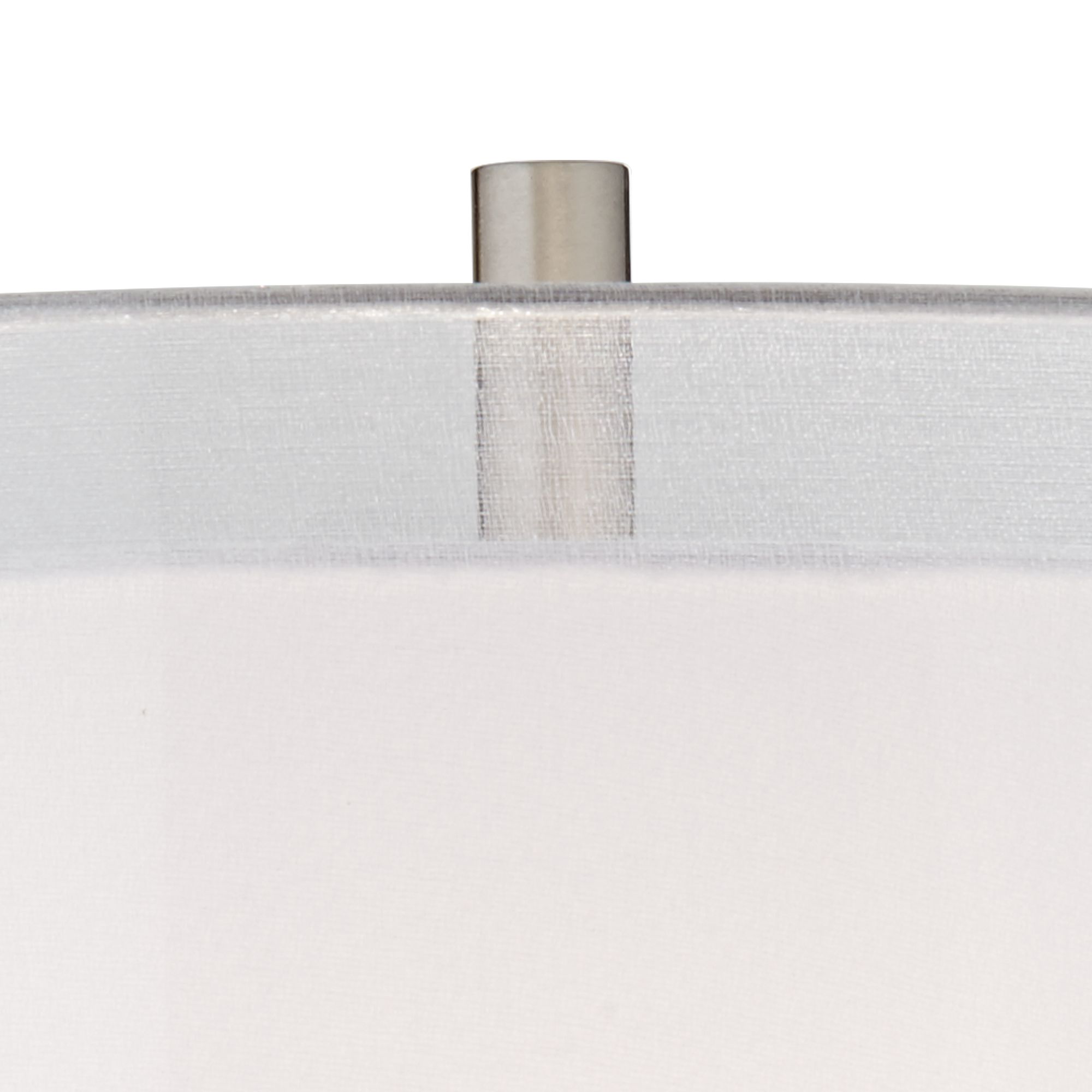 Image 4 Possini Euro Roxxy 65 1/2" Double Shade Brushed Nickel Floor Lamp more views