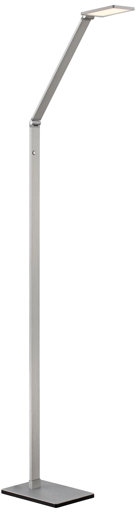 Image 3 Possini Euro Royce Adjustable Arm Aluminum LED Task Floor Lamp