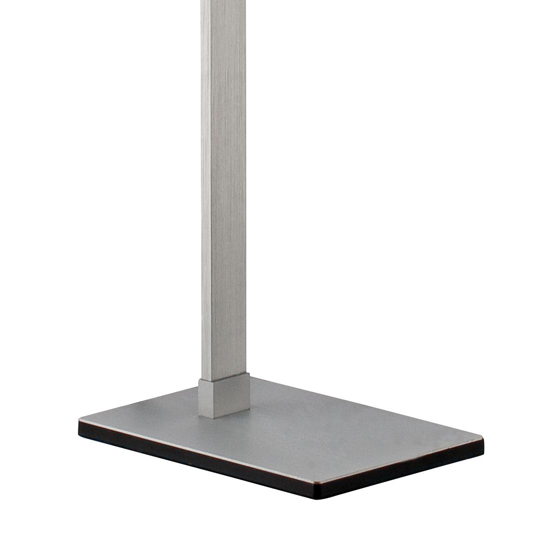 Image 6 Possini Euro Royce Adjustable Arm Aluminum LED Task Floor Lamp more views