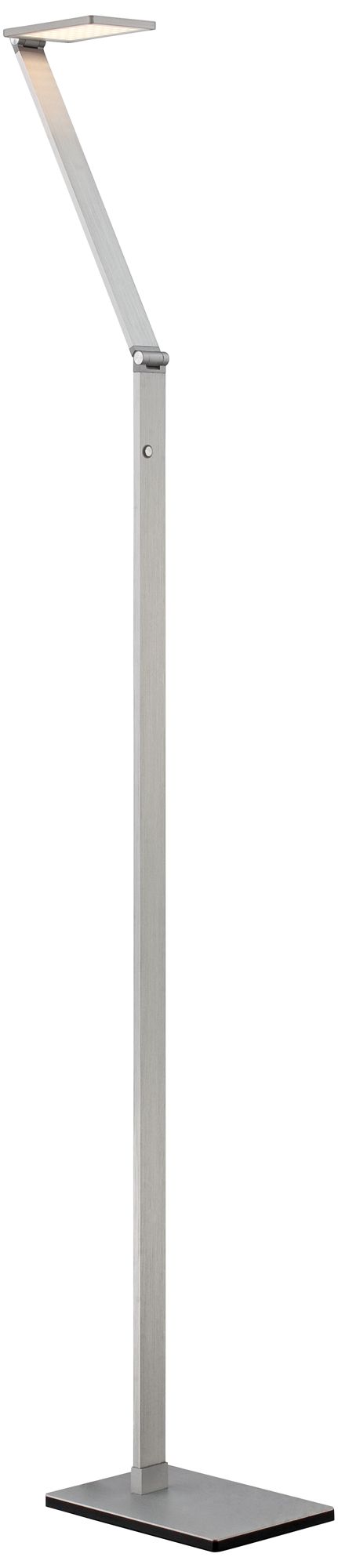 Watch A Video About the Possini Euro Bentley Adjustable Arm Aluminum LED Task Floor Lamp