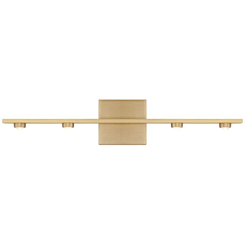 Image 6 Possini Euro Roz 23 3/4" Wide Warm Brass 4-Light LED Bath Light more views