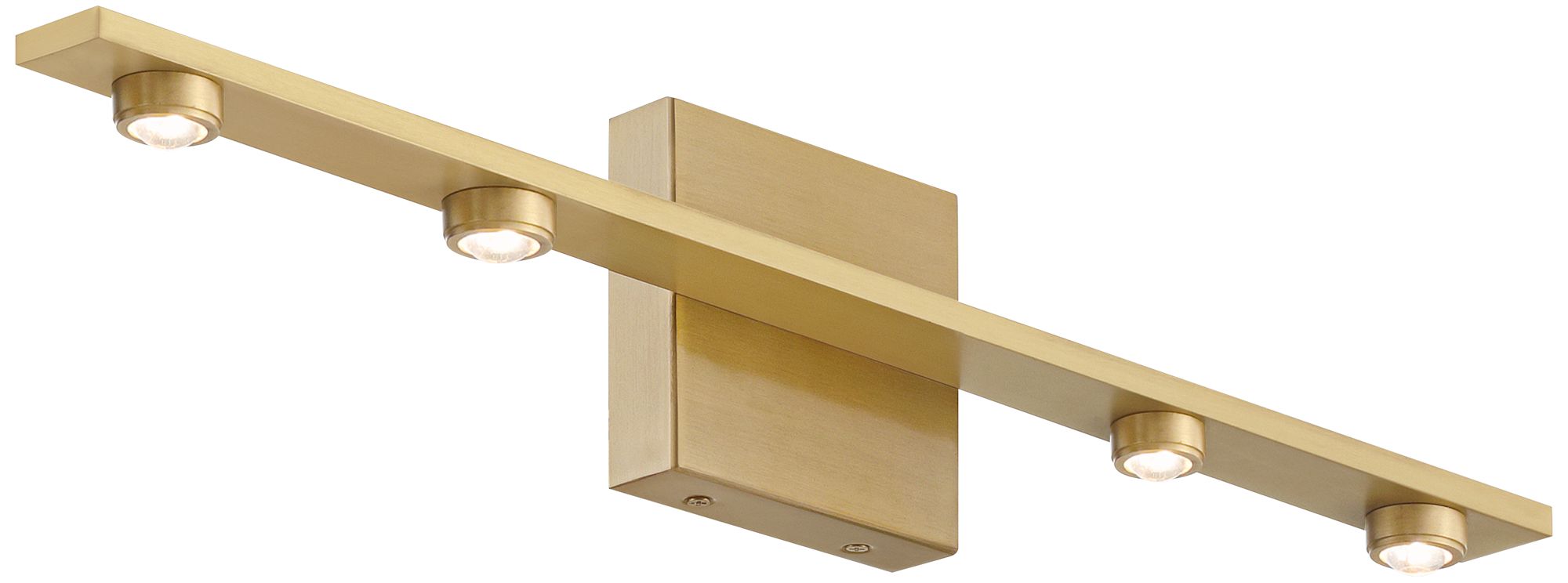Possini Euro Roz 23 3/4" Wide Warm Brass 4-Light LED Bath Light