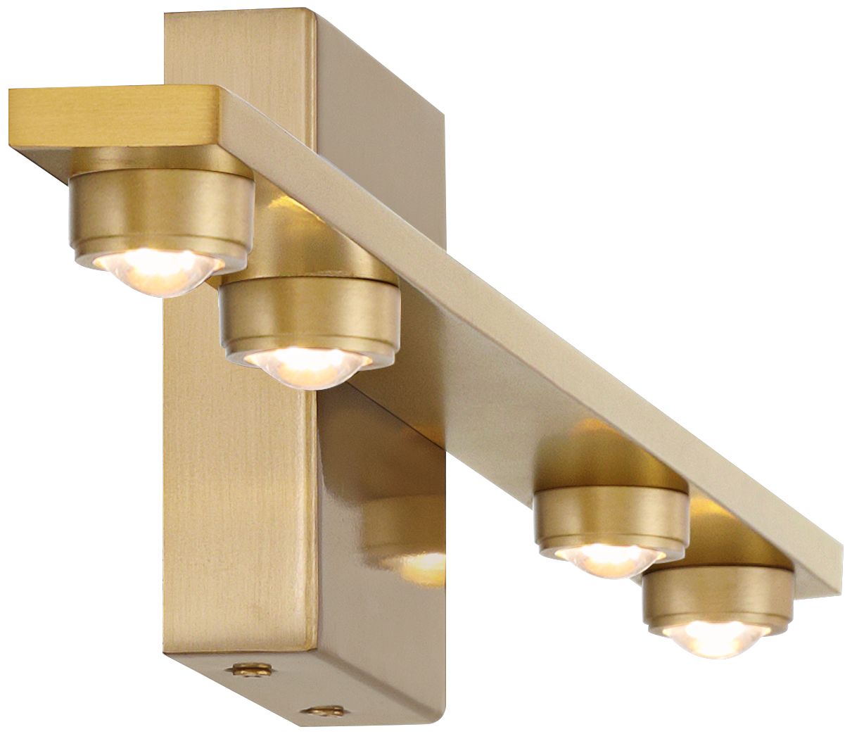 Possini Euro Roz 23 3/4" Wide Warm Brass 4-Light LED Bath Light