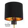 4_Possini Euro Rumi 13 1/4"H Gold and Black Swing-Arm Plug-In Wall Lamp more views