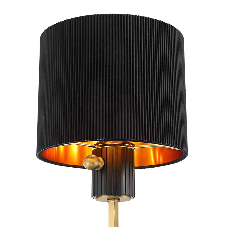 Image 3 Possini Euro Rumi 13 1/4"H Gold Swing-Arm Plug-In Wall Lamp Set of 2 more views