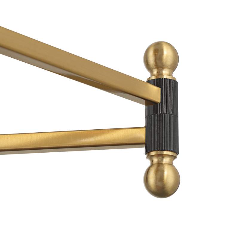 Image 4 Possini Euro Rumi 13 1/4"H Gold Swing-Arm Plug-In Wall Lamp Set of 2 more views