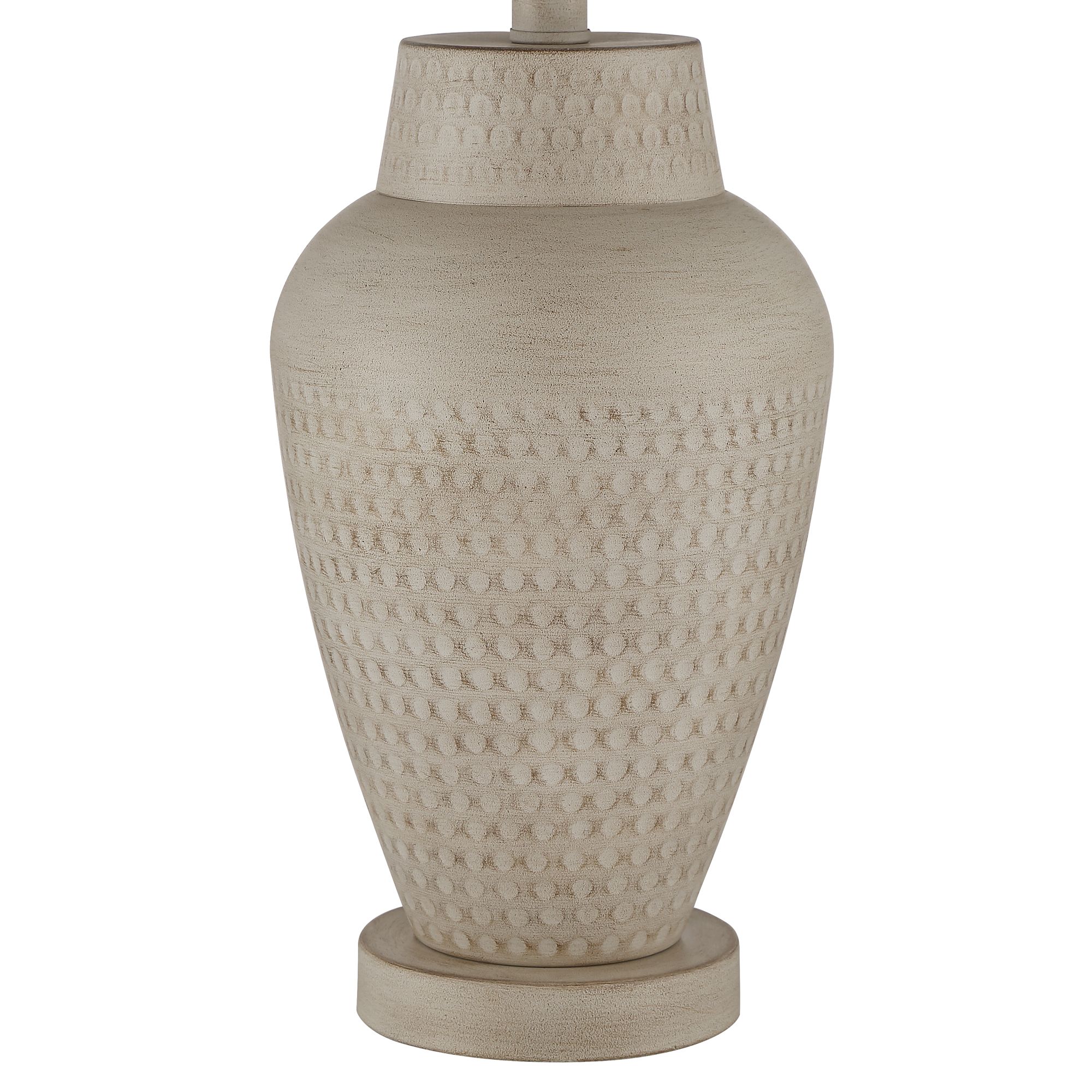 Image 6 Possini Euro Rupert 24 3/4" Beige Hammered Metal Vase Table Lamp more views