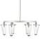 Possini Euro Russe 32 1/4" Brushed Nickel 6-Light Ring Chandelier