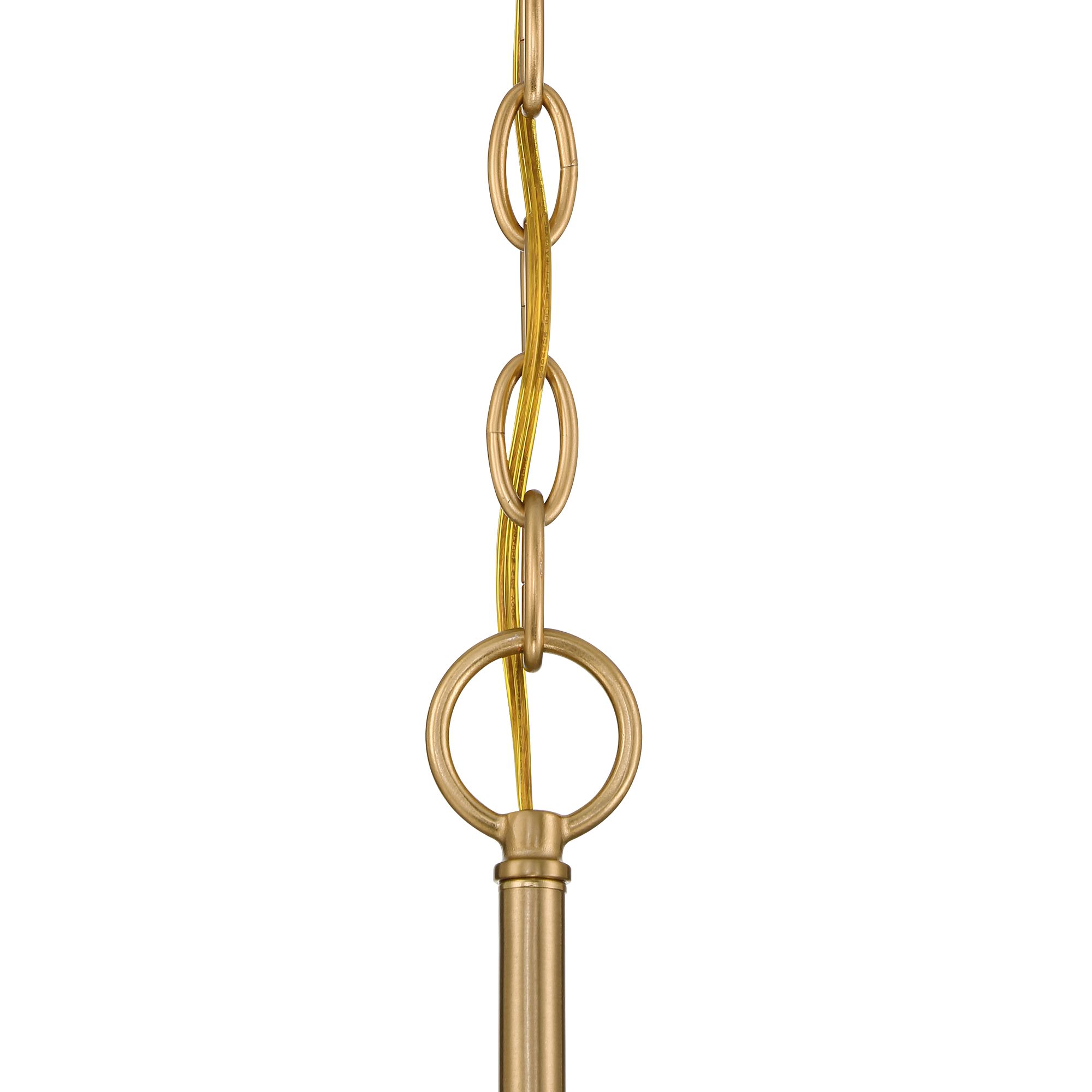 Image 5 Possini Euro Rysa 30 1/2" Brass and Crystal 9-Light Chandelier more views