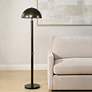 3_Possini Euro Saba 58 1/2" High Dark Bronze Mushroom Dome Floor Lamp more views
