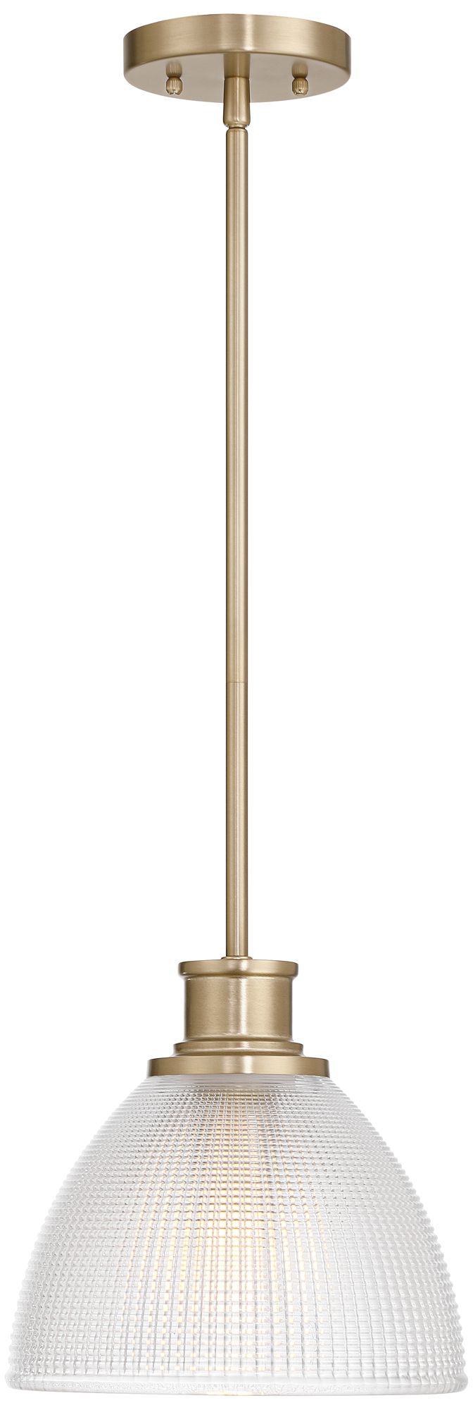 Image 6 Possini Euro Sabrina 10" Wide Brass Mini Pendant Light more views