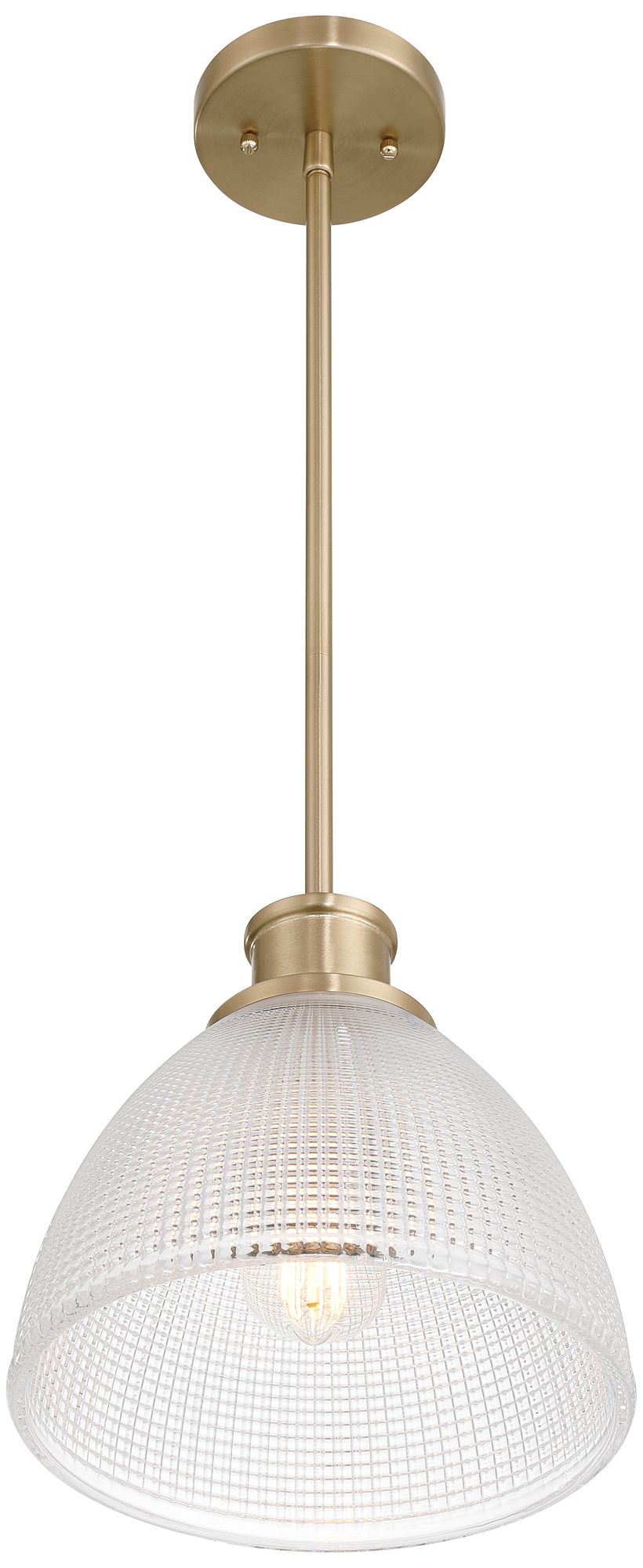 Possini Euro Sabrina 10" Wide Brass Mini Pendant Light