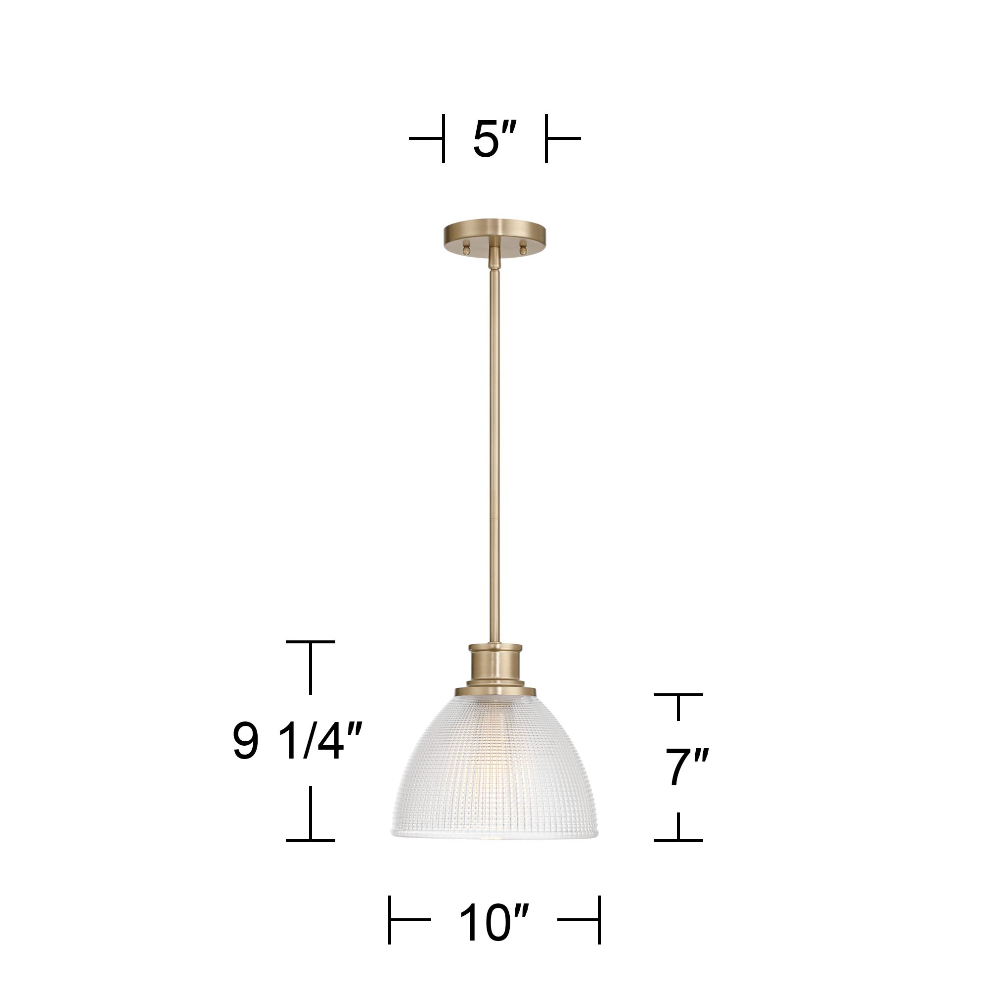 Possini Euro Sabrina 10" Wide Brass Mini Pendant Light