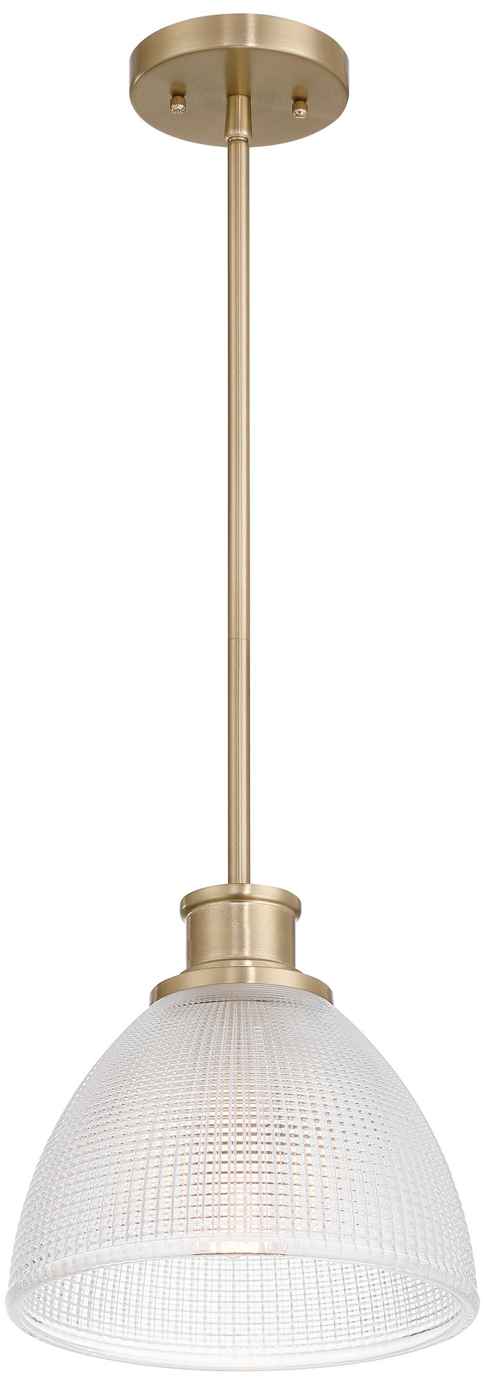 Image 7 Possini Euro Sabrina 10"W Brass and Vintage Glass Mini Pendant Light more views