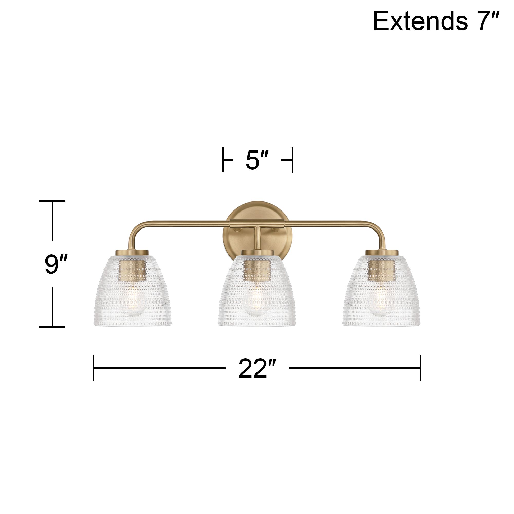 Watch A Video About the Possini Euro Sabrina Satin Brass and Glass 3 Light Bath Light