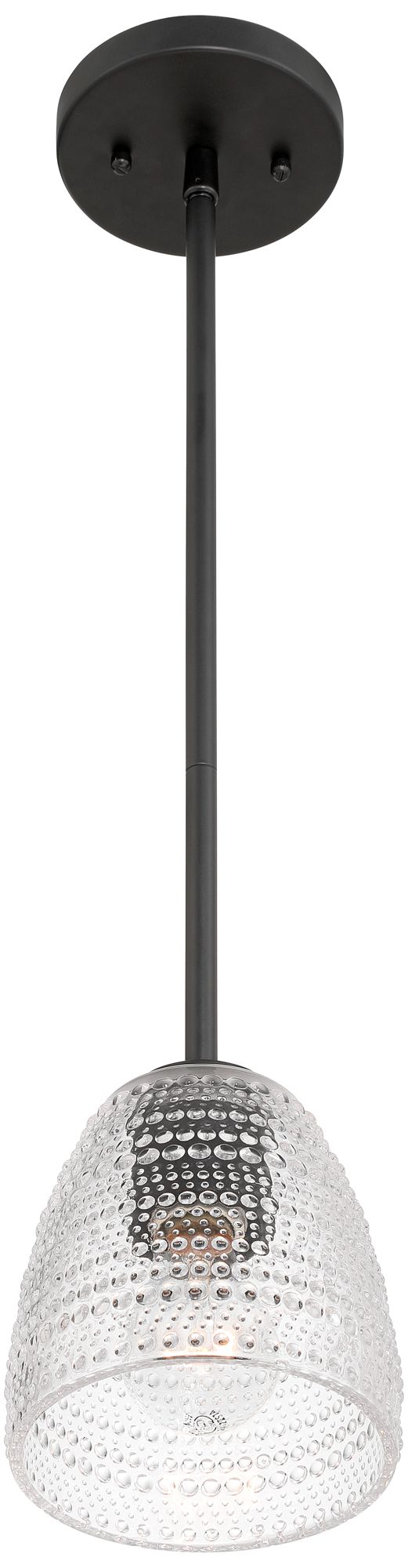 Possini Euro Sabrina 5 3/4" Wide Black Mini Pendant Light