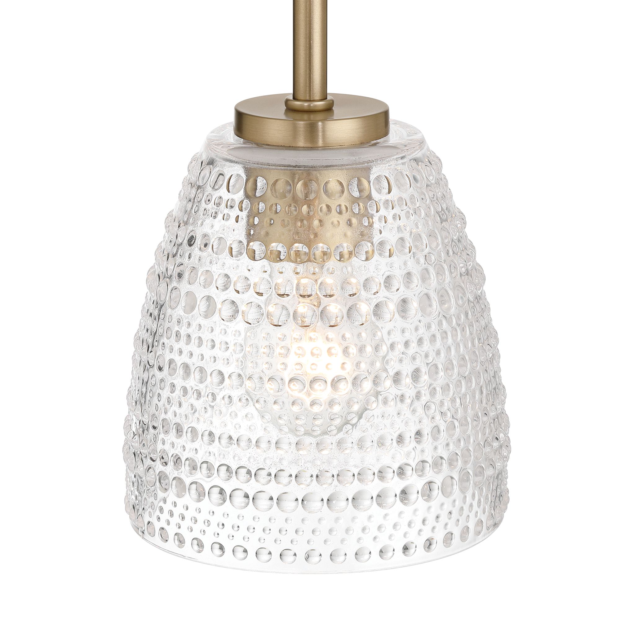 Image 3 Possini Euro Sabrina 5 3/4" Wide Brass Mini Pendant Light more views