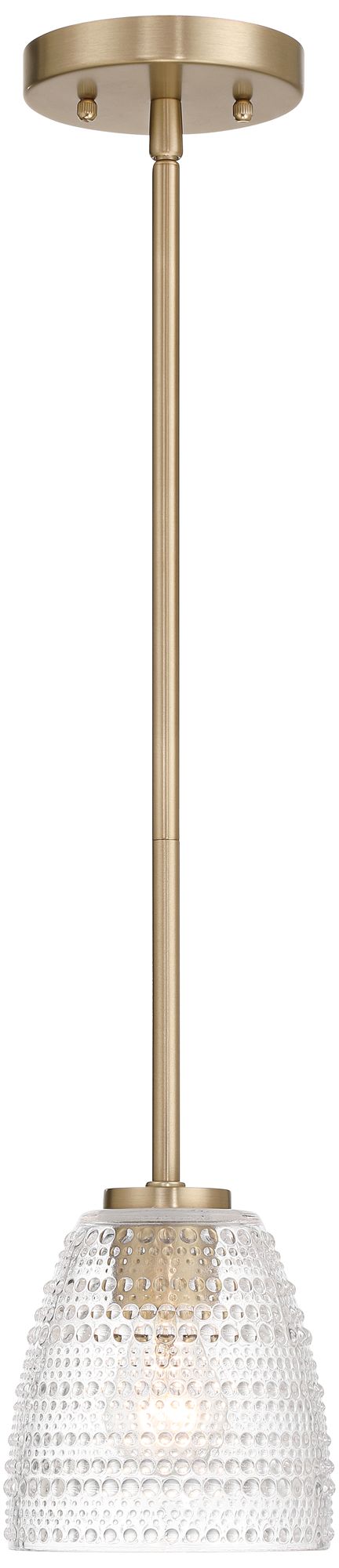 Image 6 Possini Euro Sabrina 5 3/4" Wide Brass Mini Pendant Light more views