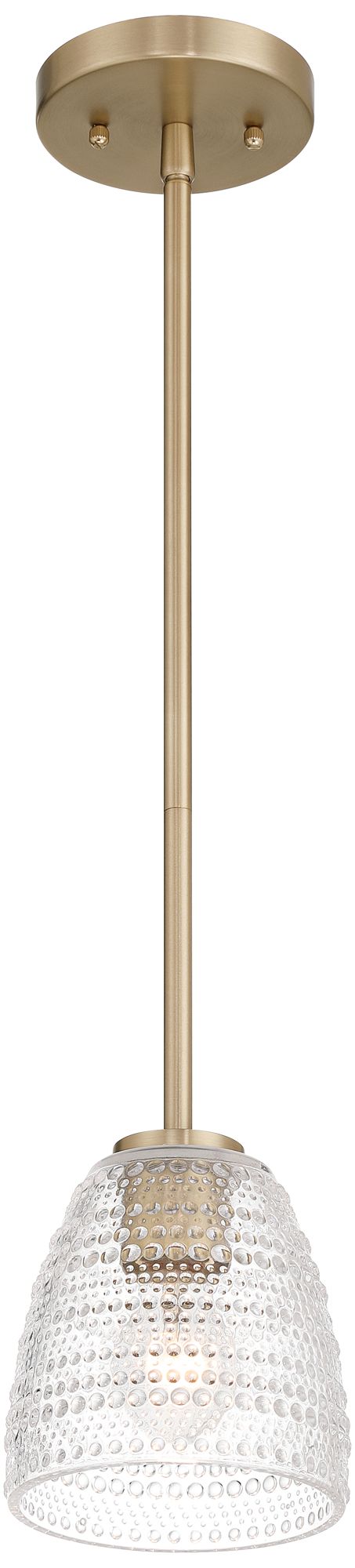 Image 7 Possini Euro Sabrina 5 3/4" Wide Brass Mini Pendant Light more views