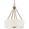 Possini Euro Saffira 20" Wide Warm Gold Modern Luxe Drum Pendant Light