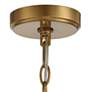 Possini Euro Saffira 20" Wide Warm Gold Modern Luxe Drum Pendant Light