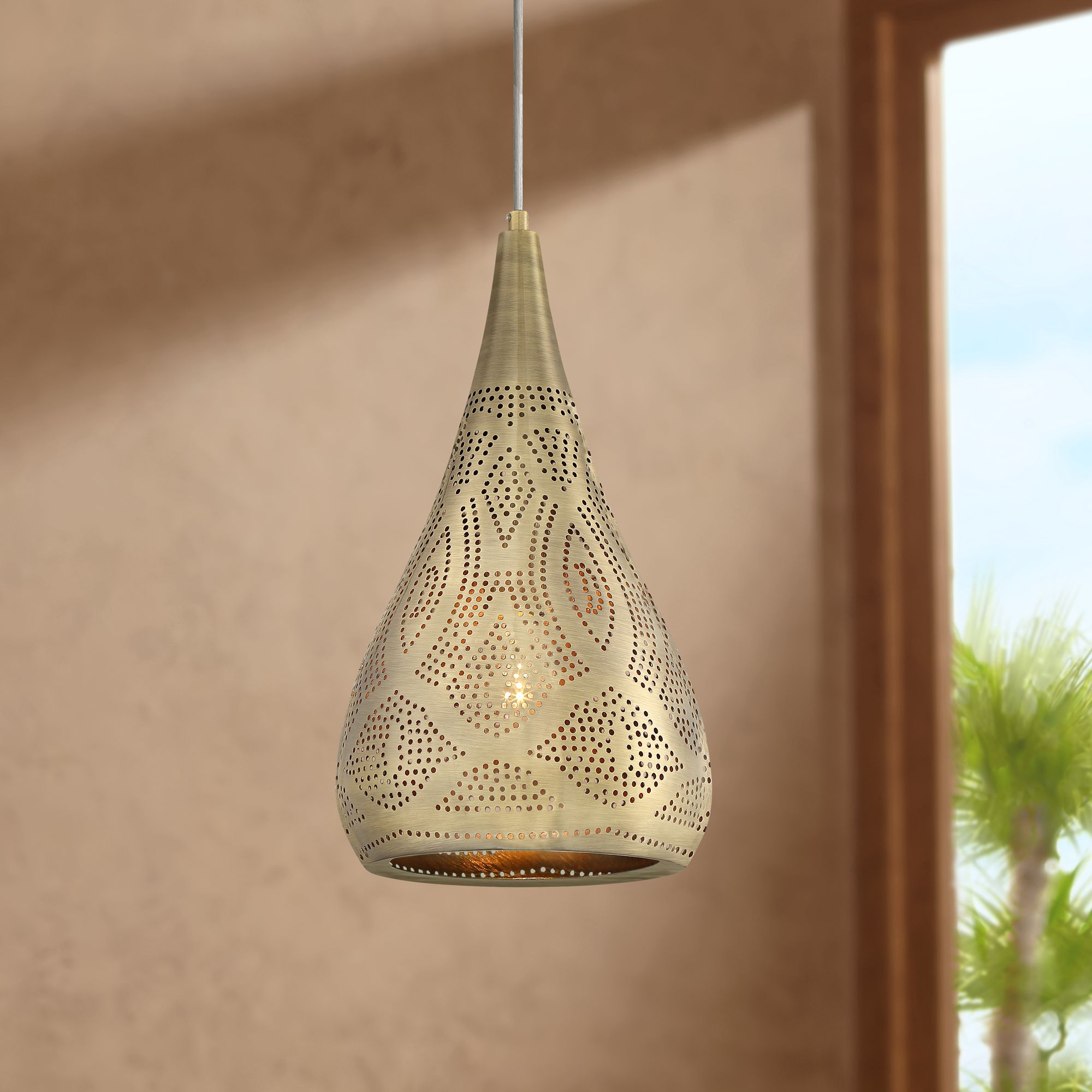 Large moroccan pendant on sale light