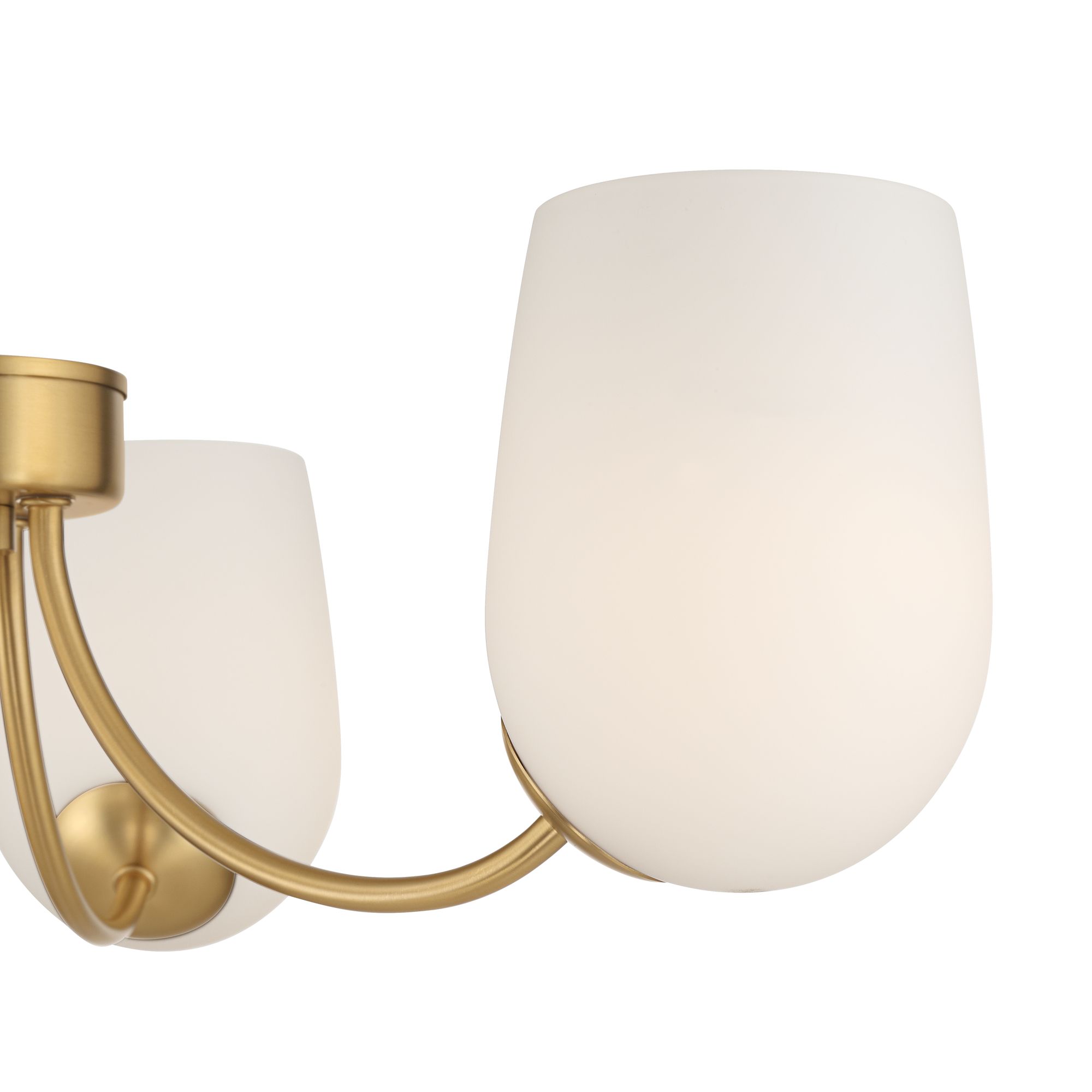 Image 2 Possini Euro Safia 24" Wide Brushed Gold Glass 3-Light Chandelier more views