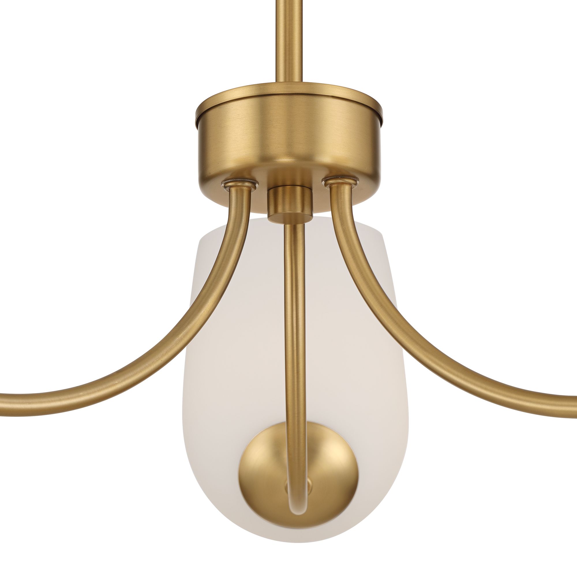 Image 3 Possini Euro Safia 24" Wide Brushed Gold Glass 3-Light Chandelier more views