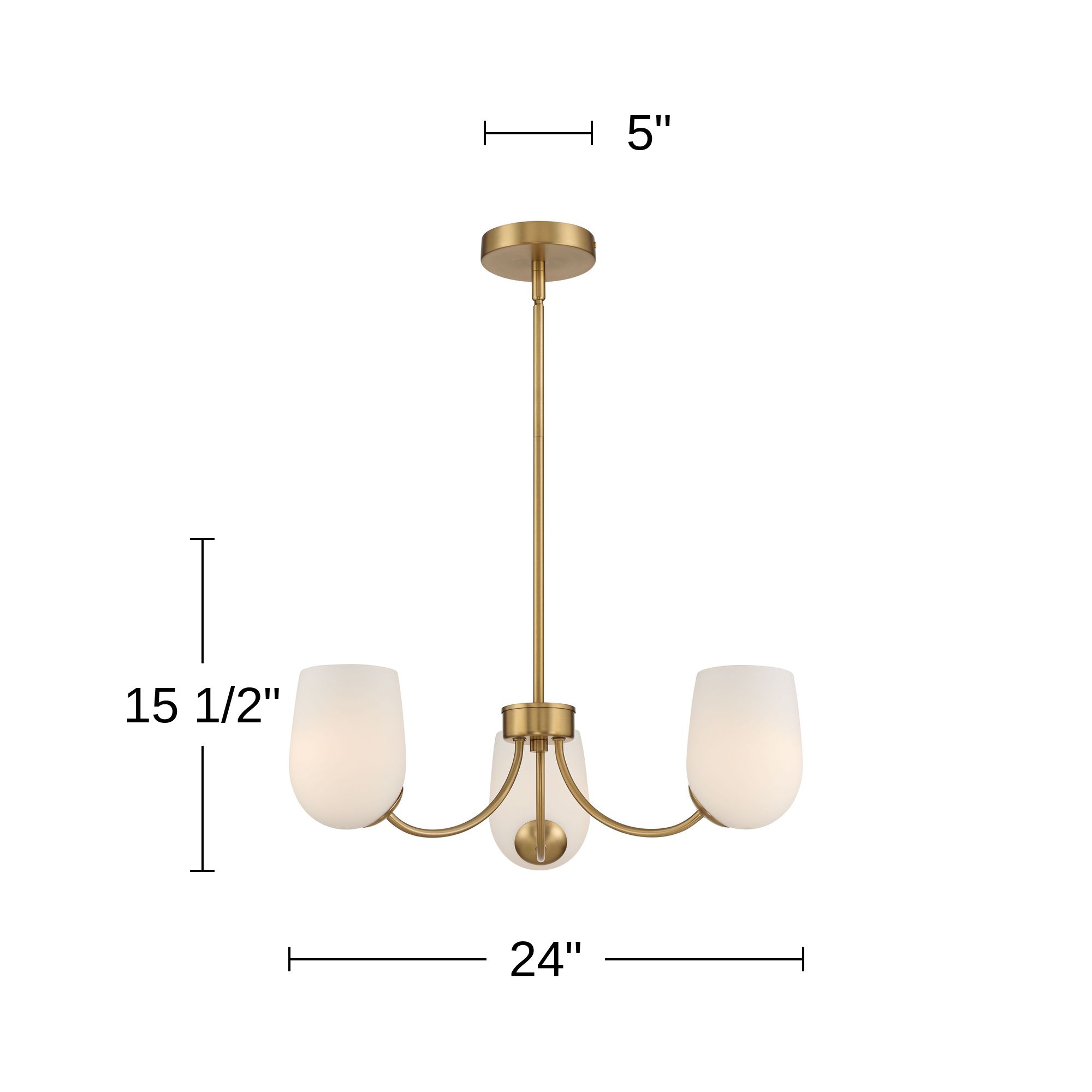 Possini Euro Safia 24" Wide Brushed Gold Glass 3-Light Chandelier