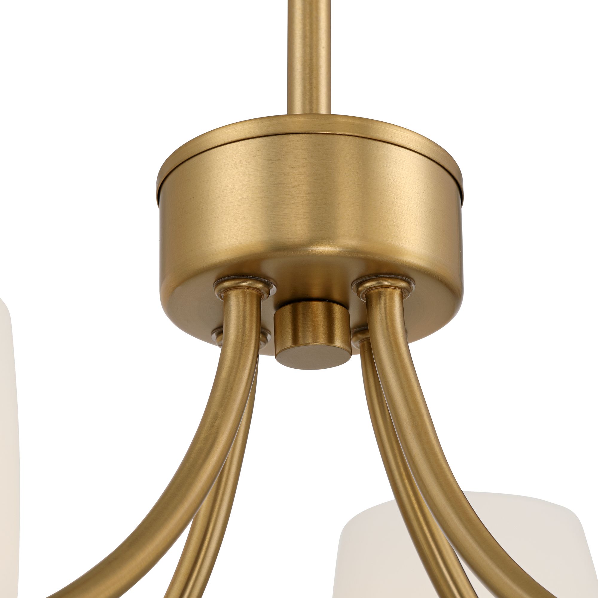 Image 5 Possini Euro Safia 36" Wide Brushed Gold Glass 6-Light Chandelier more views