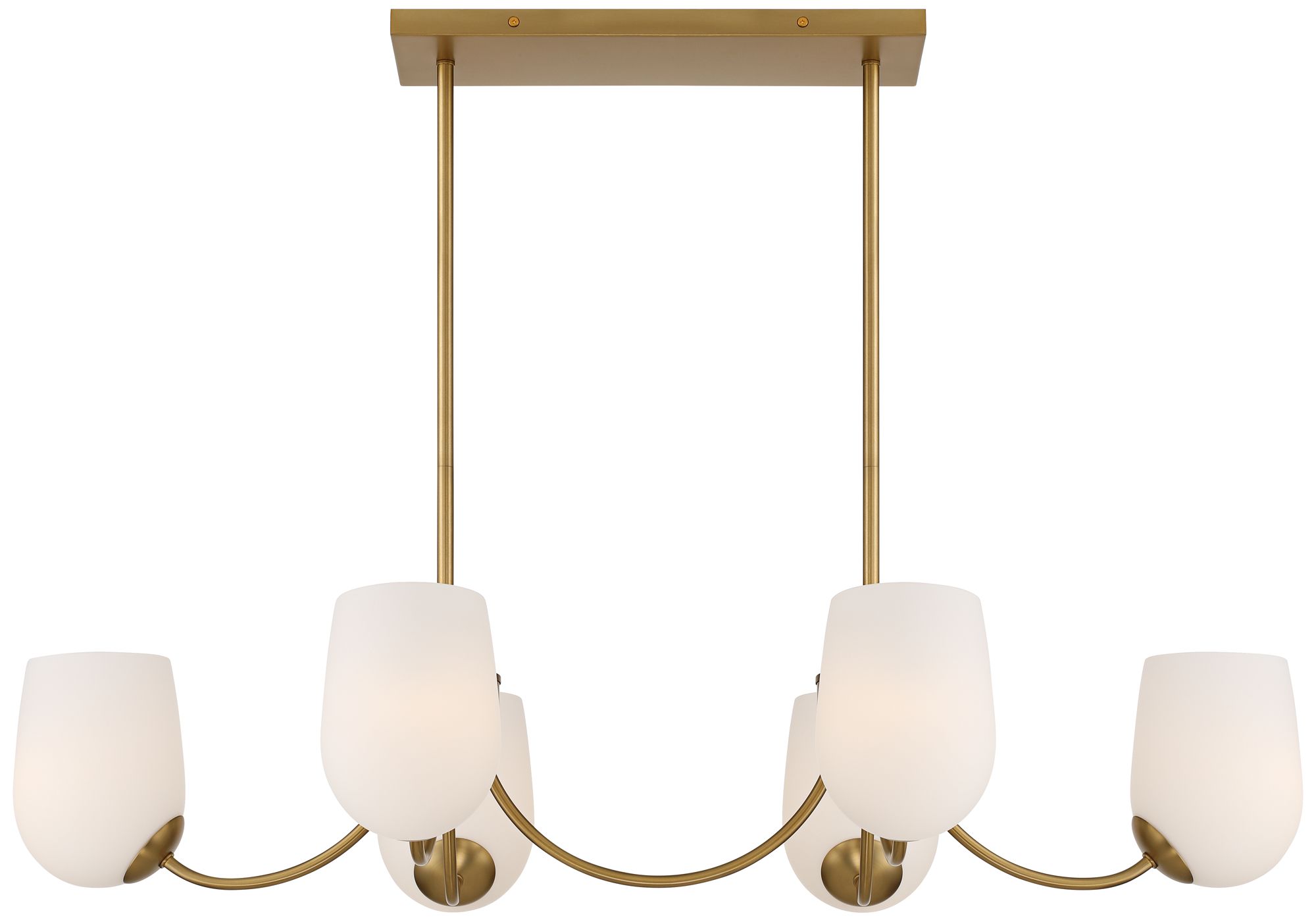 Image 7 Possini Euro Safia 36" Wide Brushed Gold Glass 6-Light Chandelier more views