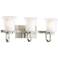 Possini Euro Sallis 22 1/4" Wide Nickel 3-Light Bath Light