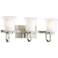 Possini Euro Sallis 22 1/4" Wide Nickel 3-Light Bath Light