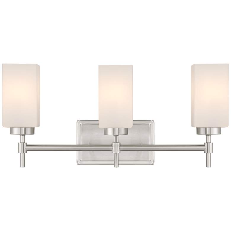 Image 2 Possini Euro Salo 20 3/4" Wide Brushed Nickel 3-Light Bath Light
