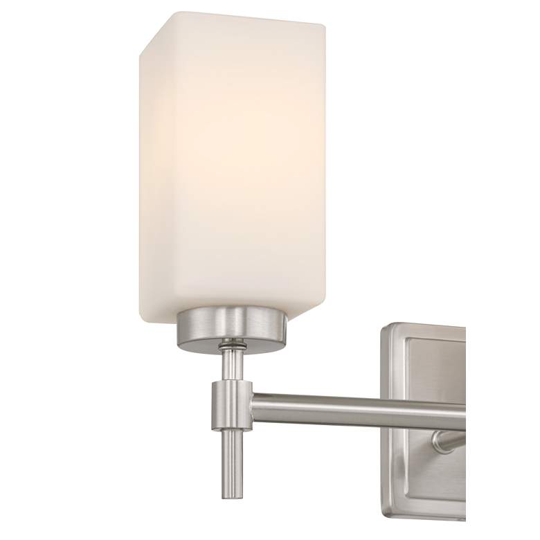 Image 3 Possini Euro Salo 20 3/4" Wide Brushed Nickel 3-Light Bath Light more views