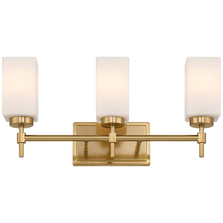 Image 5 Possini Euro Salo 20 3/4" Wide Gold 3-Light Bath Light more views