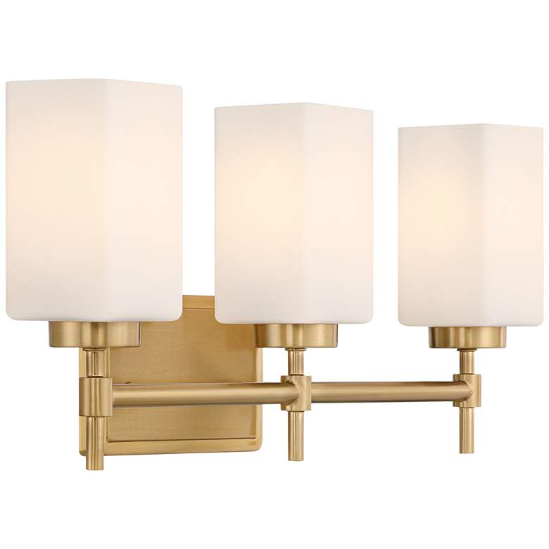 Image 7 Possini Euro Salo 20 3/4" Wide Gold 3-Light Bath Light more views