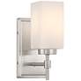 2_Possini Euro Salo 9 3/4" High Brushed Nickel Wall Sconce