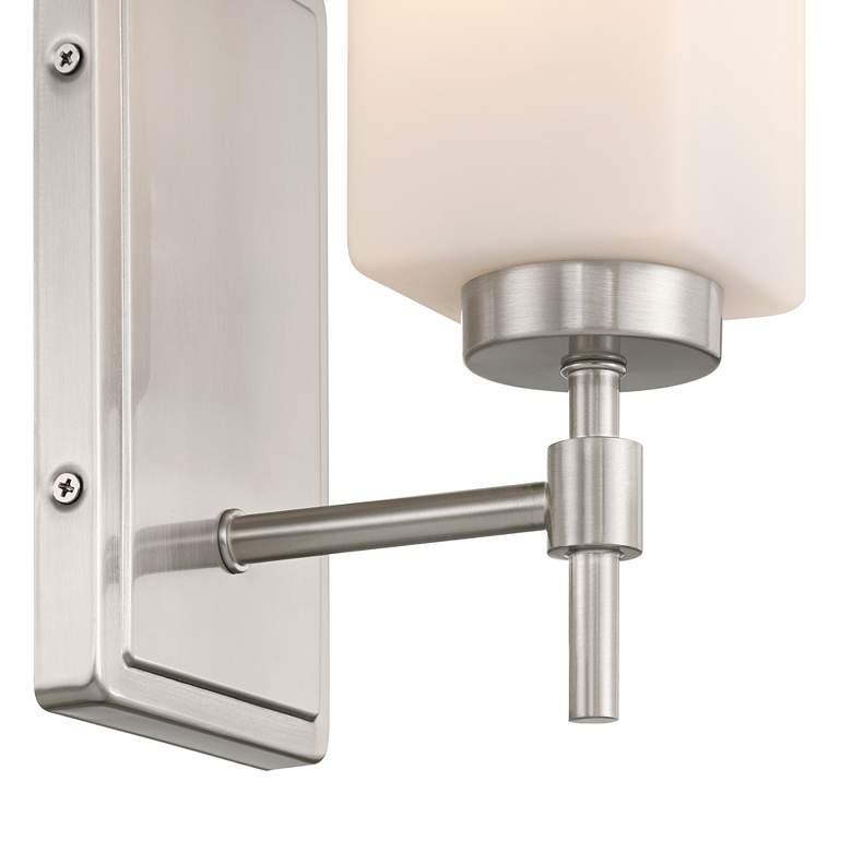 Image 4 Possini Euro Salo 9 3/4" High Brushed Nickel Wall Sconce more views