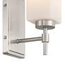4_Possini Euro Salo 9 3/4" High Brushed Nickel Wall Sconce more views