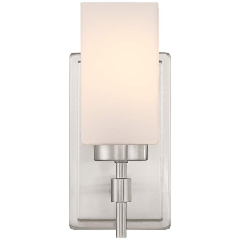 Image 5 Possini Euro Salo 9 3/4" High Brushed Nickel Wall Sconce more views