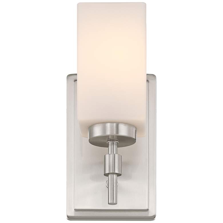 Image 6 Possini Euro Salo 9 3/4" High Brushed Nickel Wall Sconce more views