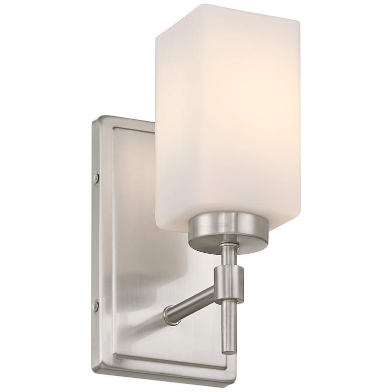 Image 7 Possini Euro Salo 9 3/4" High Brushed Nickel Wall Sconce more views