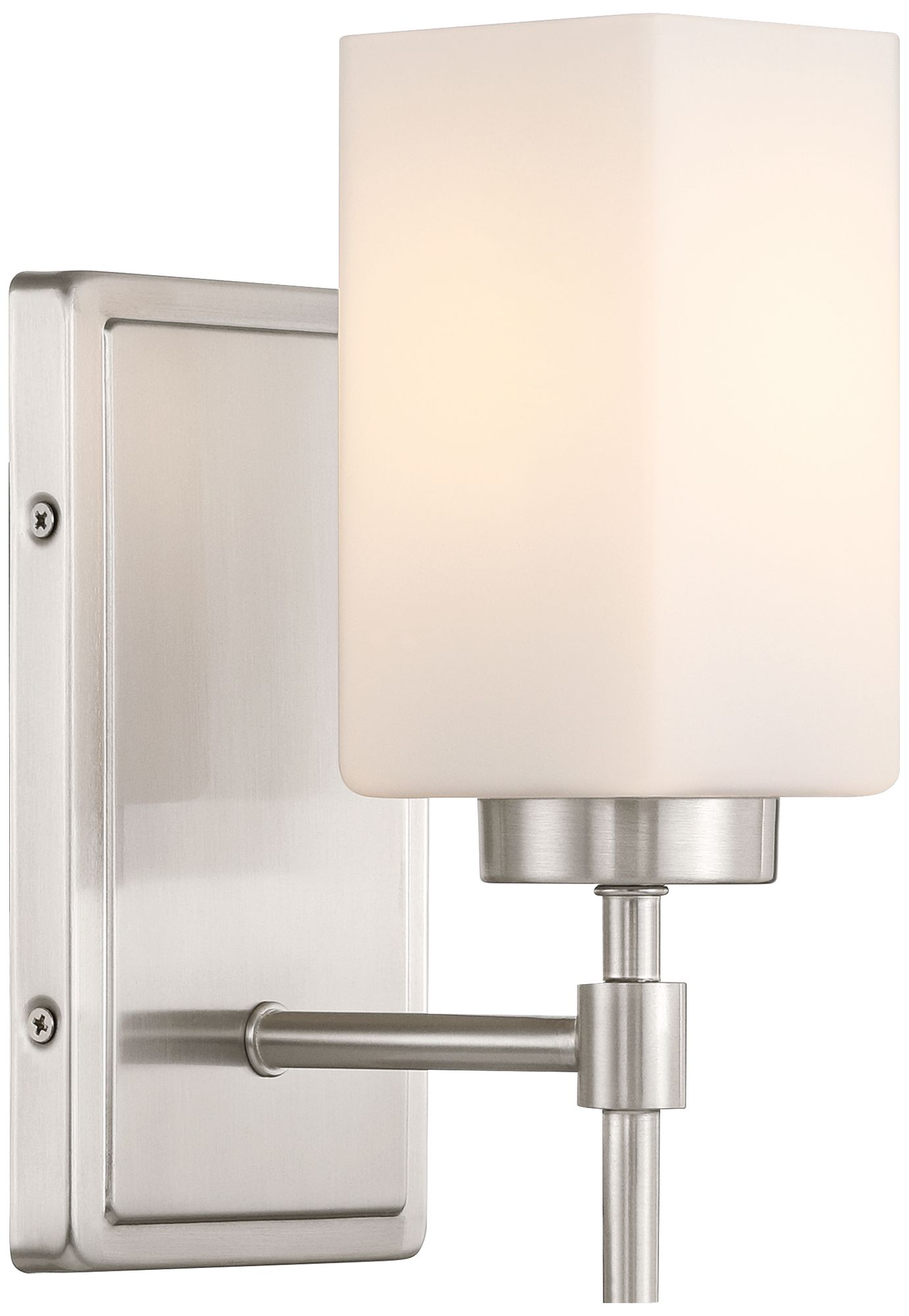 Possini Euro Salo 9 3/4" High Brushed Nickel Wall Sconce